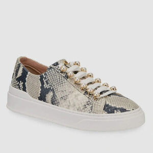 STUART Weitzman Excala Snakeskin Sneakers